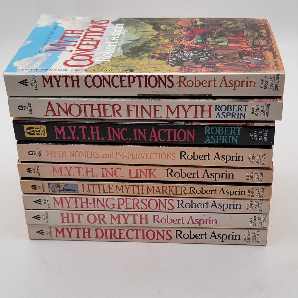 Robert Asprin Myth Adventures Books 1-9 Lot Ace Fantasy Vintage Paperbacks